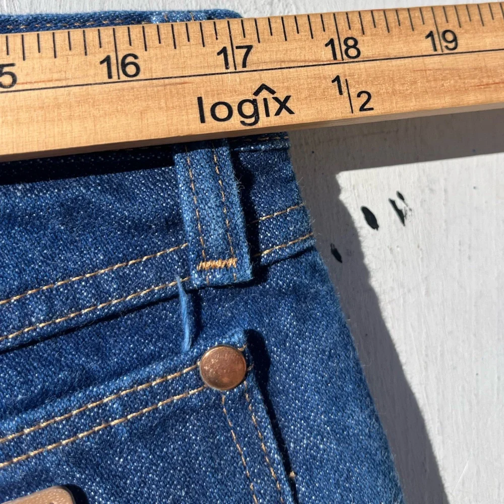 Men's Wrangler Jeans Blue 13MWZ 36x30 Western USA Cowboy Rodeo Slim Ranch Denim‎